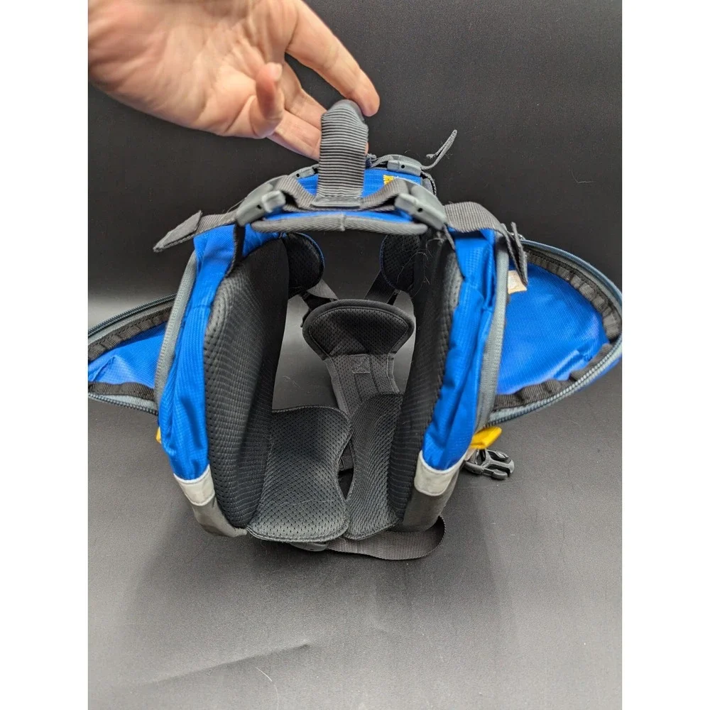 Mountainsmith K9 Size Small Dog Backpack Harness Blue Saddle Bags Very Clean